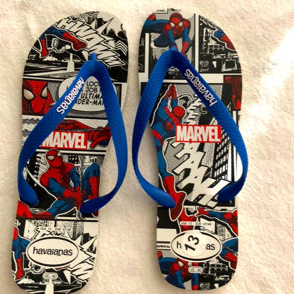 Men’s Havaianas Sz 13 Marvel Spidey FlipFlops $15